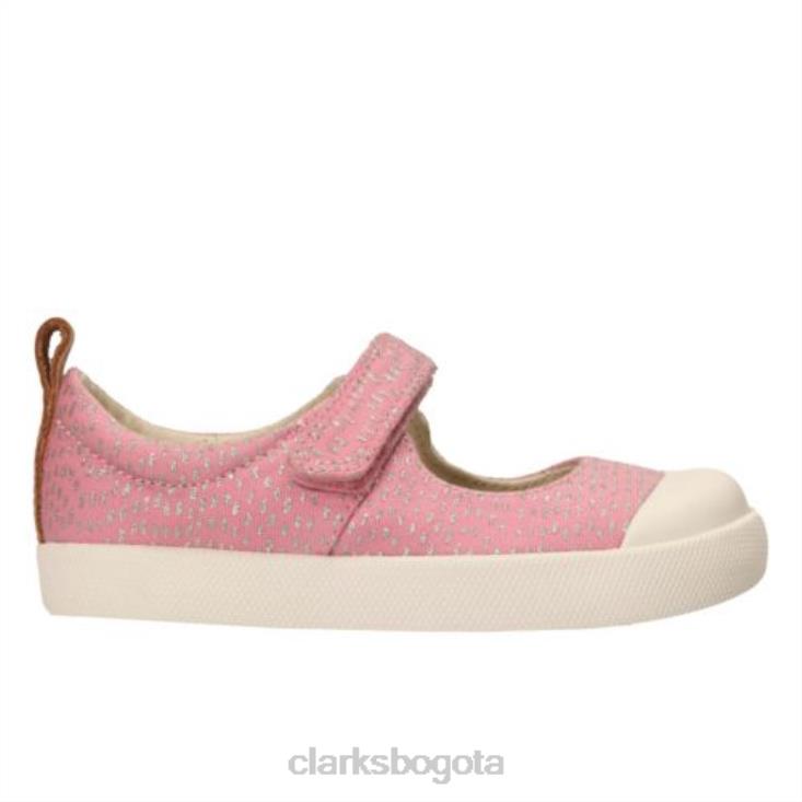 Clarks 0DX8L4596 clarks rosa halcy wink fst g fit niños rosa