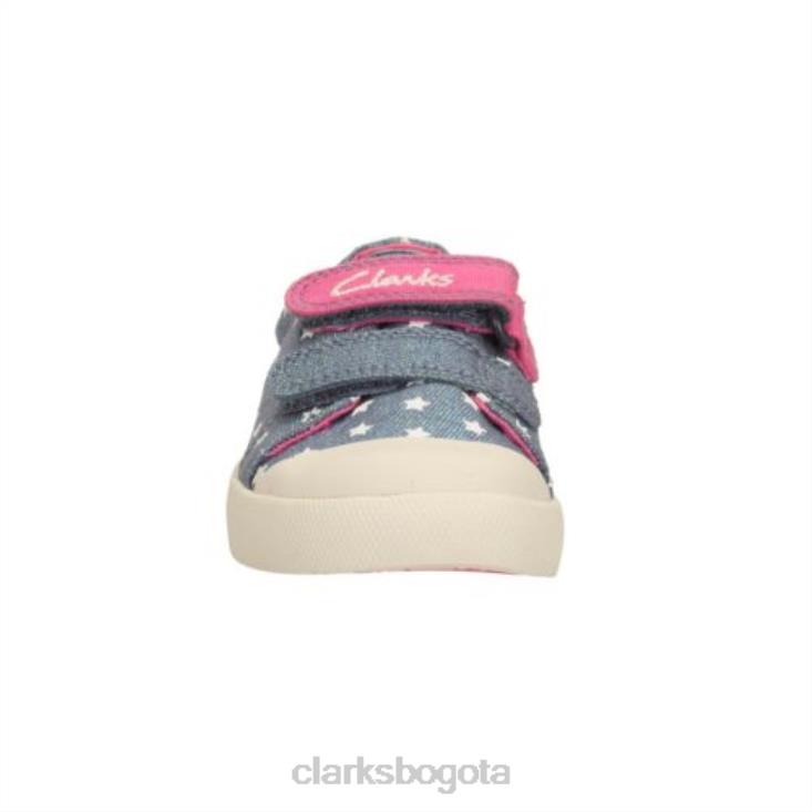 Clarks 0DX8L4602 clarks halcy hana fst g fit denim lona niños lona de mezclilla