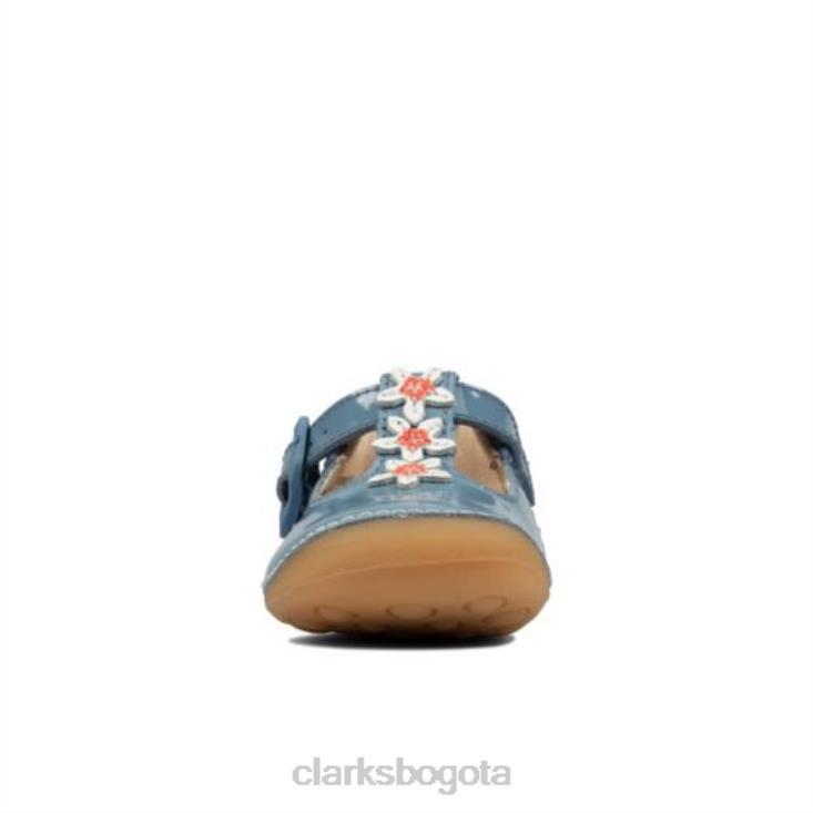 Clarks 0DX8L4604 azul medio ti ny f lower fst h fit clarks niños azul medio