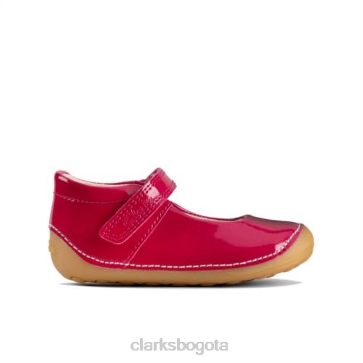 Clarks 0DX8L4606 ti ny mist fst h fit raspberry comb clarks niños peine de frambuesa