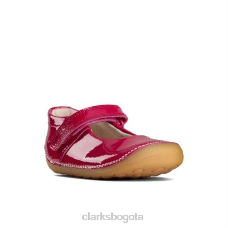 Clarks 0DX8L4606 ti ny mist fst h fit raspberry comb clarks niños peine de frambuesa