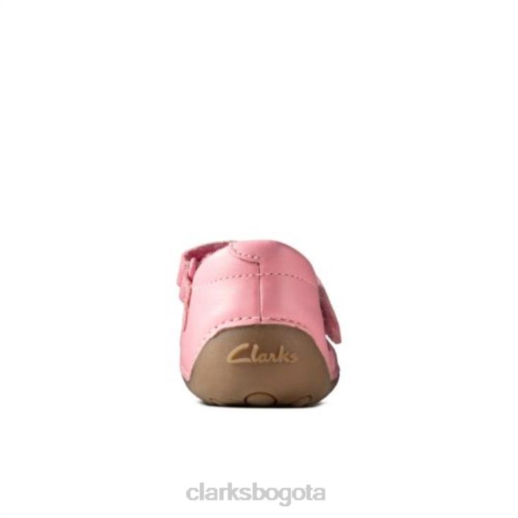 Clarks 0DX8L4608 Clarks de cuero rosa ti ny mist fst g fit niños cuero rosa