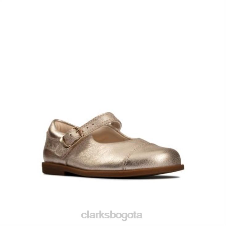 Clarks 0DX8L4609 clarks gold draw sun fst g fit niños oro
