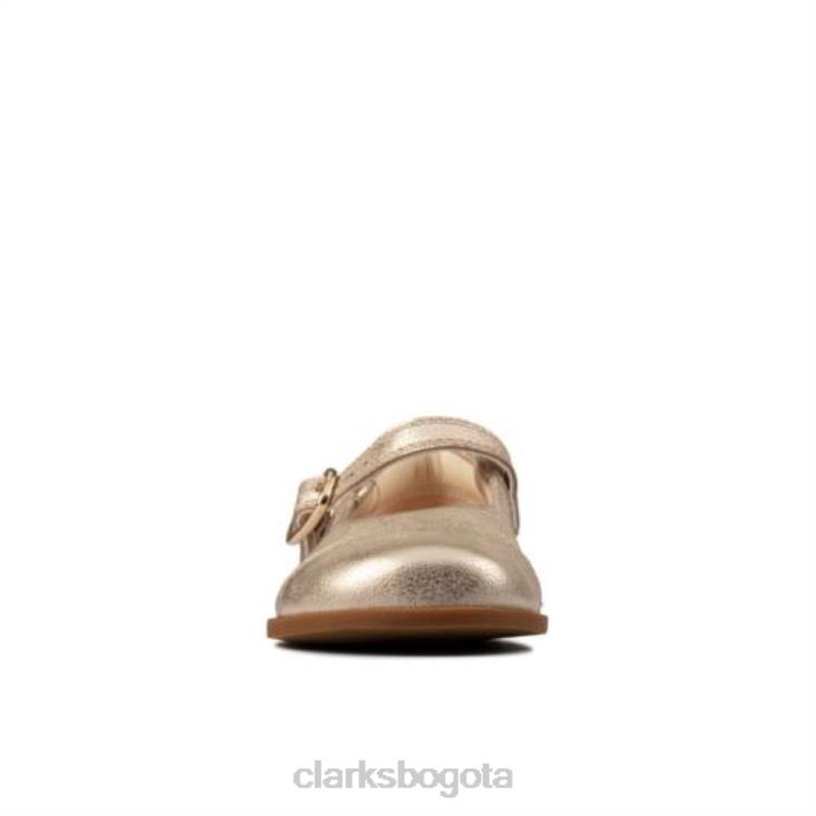 Clarks 0DX8L4609 clarks gold draw sun fst g fit niños oro