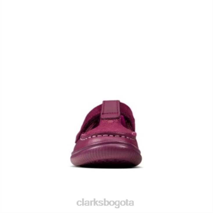 Clarks 0DX8L4614 cresta rosa fst g fit berry clarks niños baya