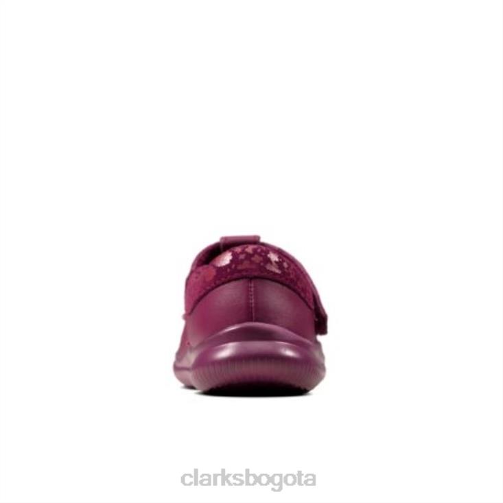 Clarks 0DX8L4614 cresta rosa fst g fit berry clarks niños baya