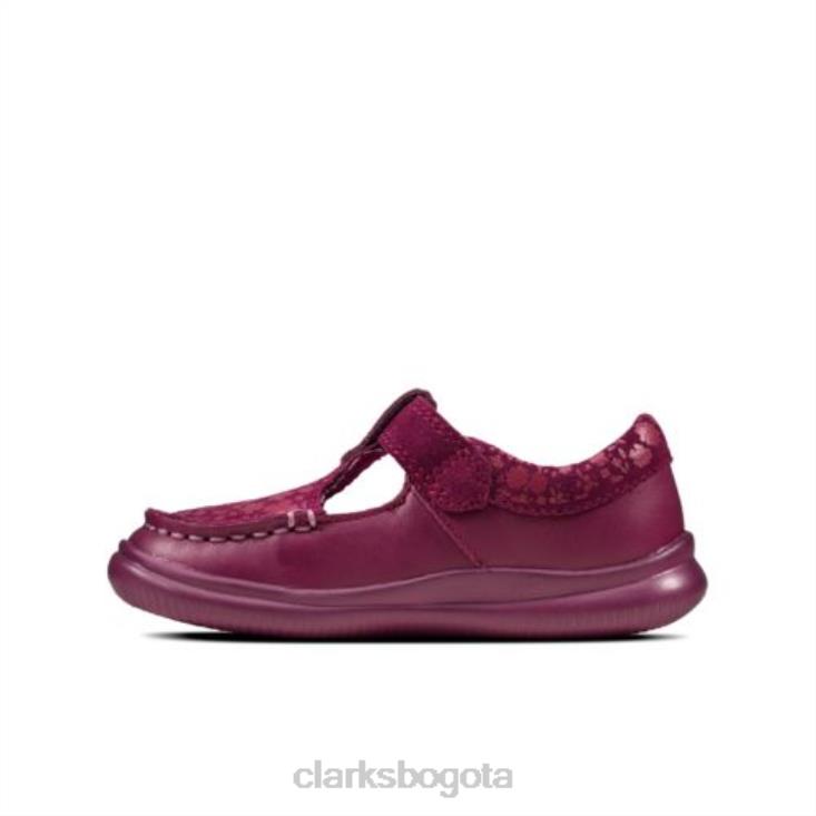 Clarks 0DX8L4615 cresta rosa fst h fit clarks berry niños baya