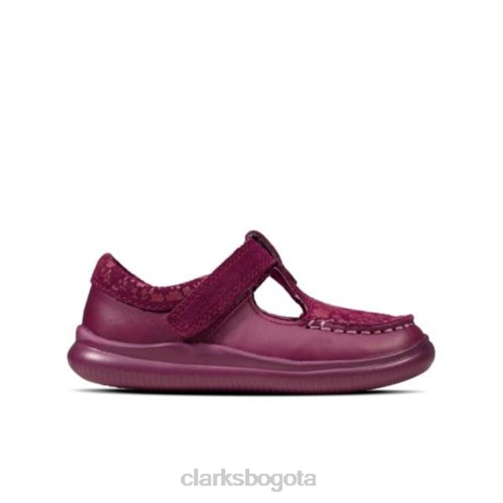 Clarks 0DX8L4616 berry clarks cresta rosa fst f fit niños baya