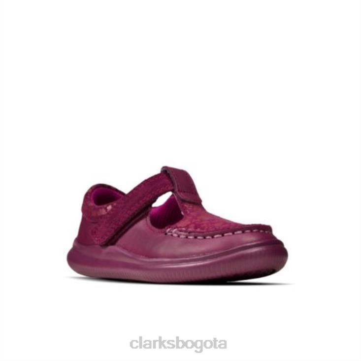 Clarks 0DX8L4616 berry clarks cresta rosa fst f fit niños baya
