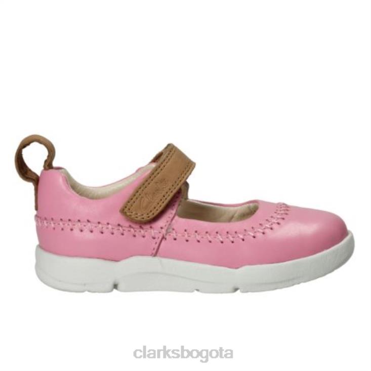 Clarks 0DX8L4617 clarks tri atlas rosa fst g fit niños rosa