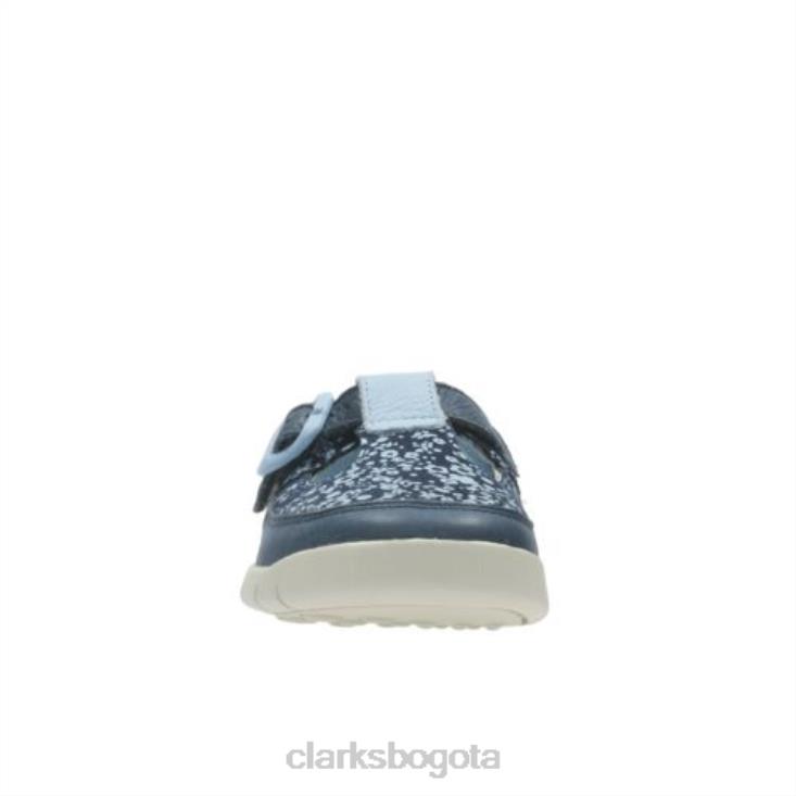 Clarks 0DX8L4619 clarks azul marino cuento loco fst f fit niños Armada