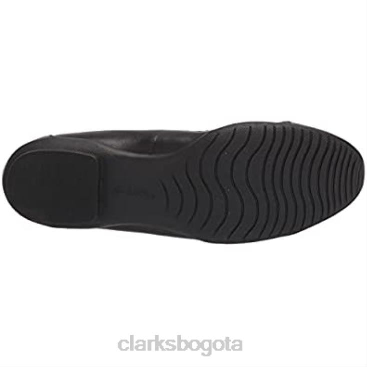 Clarks 0DX8L462 bailarinas sara mujer piel negro clarks mujer cuero negro