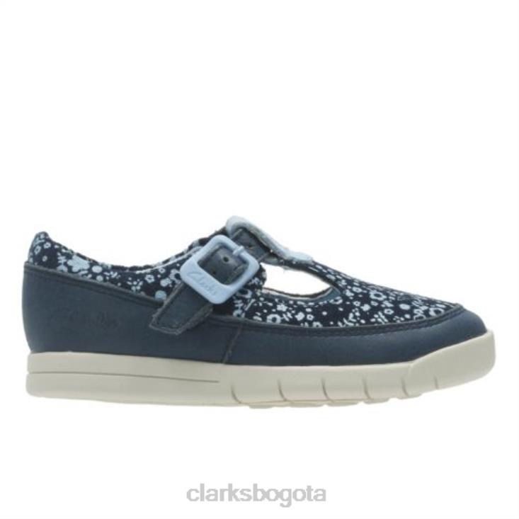 Clarks 0DX8L4620 azul marino cuento loco fst g fit clarks niños Armada