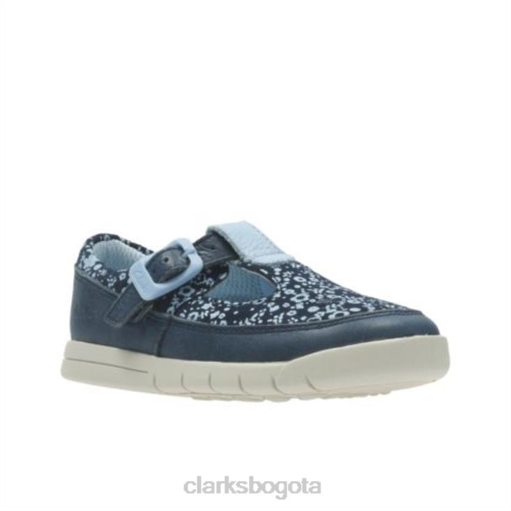 Clarks 0DX8L4620 azul marino cuento loco fst g fit clarks niños Armada