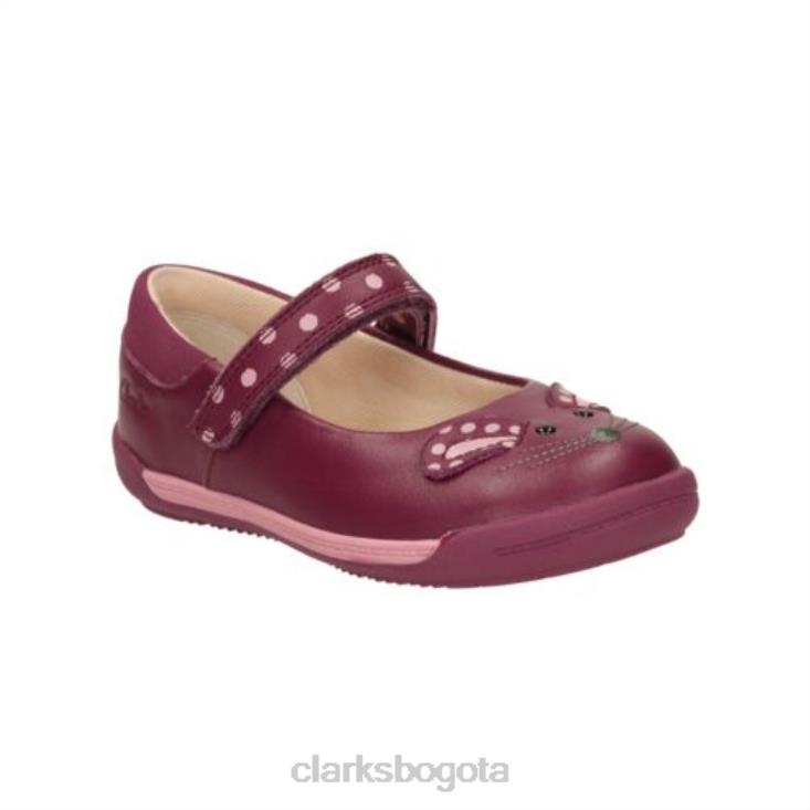 Clarks 0DX8L4625 clarks iva pip morado fst f fit niños púrpura