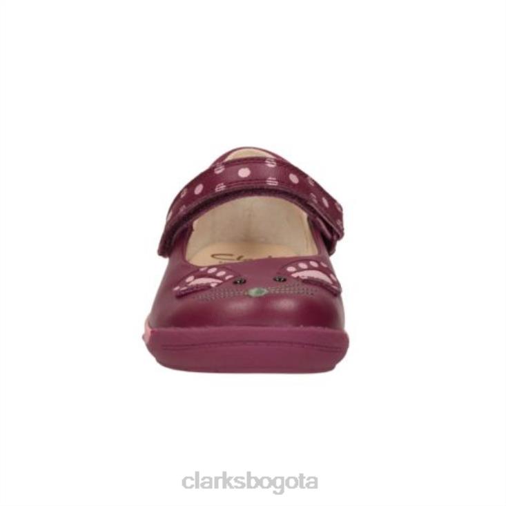 Clarks 0DX8L4625 clarks iva pip morado fst f fit niños púrpura