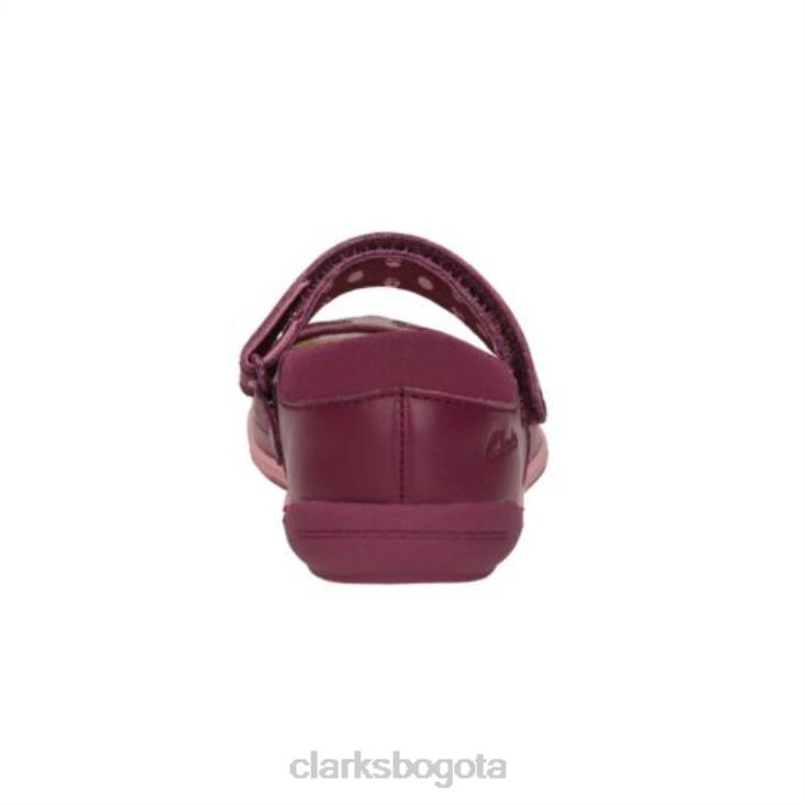 Clarks 0DX8L4625 clarks iva pip morado fst f fit niños púrpura