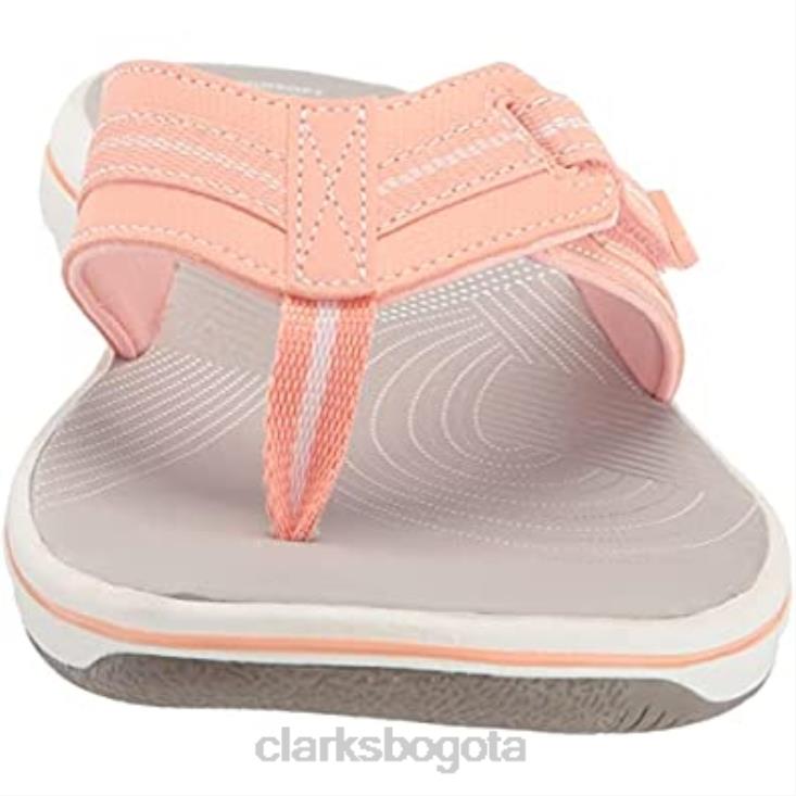 Clarks 0DX8L463 chanclas brinkley jazz mujer clarks melocotón sintético mujer melocotón sintético