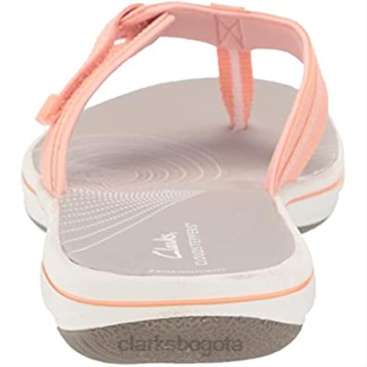 Clarks 0DX8L463 chanclas brinkley jazz mujer clarks melocotón sintético mujer melocotón sintético