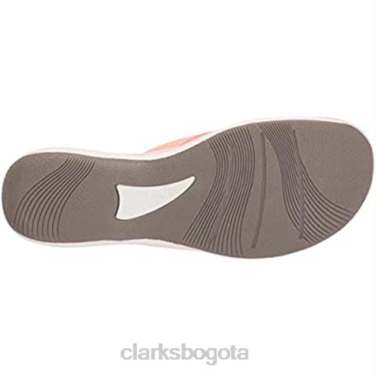 Clarks 0DX8L463 chanclas brinkley jazz mujer clarks melocotón sintético mujer melocotón sintético