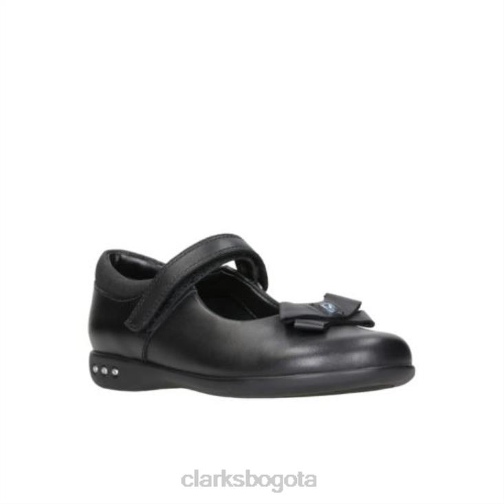 Clarks 0DX8L4633 clarks cuero negro prime skip inf g fit niños cuero negro