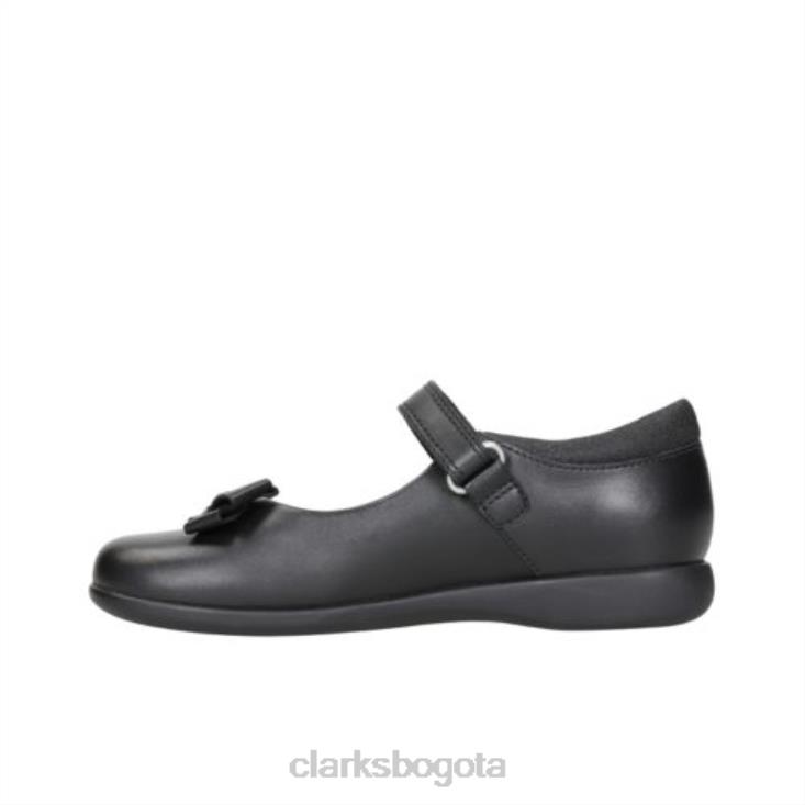 Clarks 0DX8L4633 clarks cuero negro prime skip inf g fit niños cuero negro