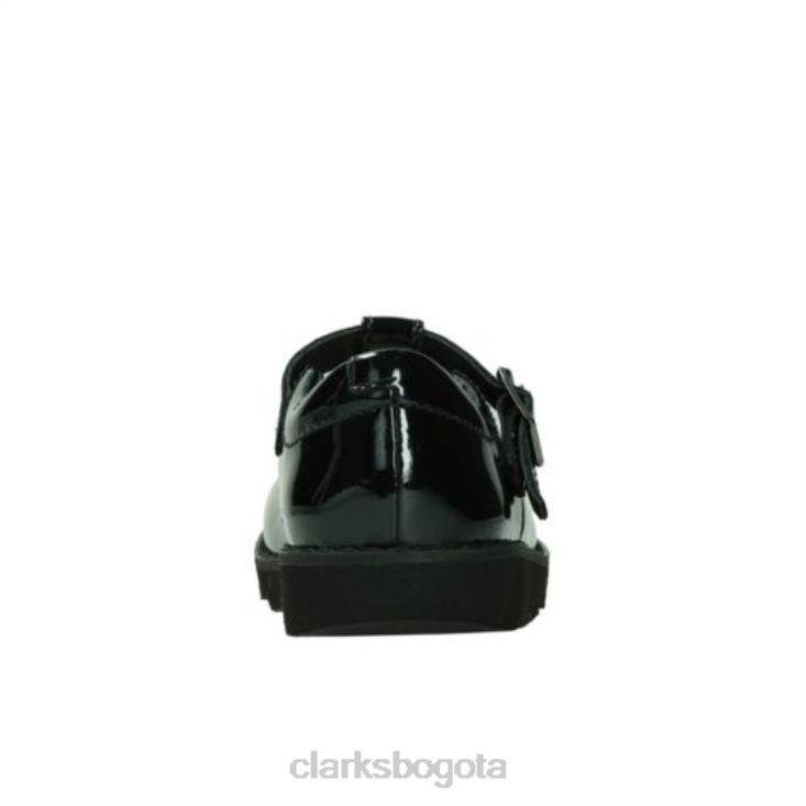 Clarks 0DX8L4642 Clarks Crown Wish Inf F Fit charol negro niños charol negro