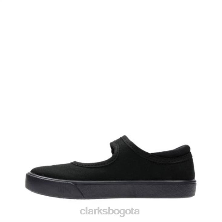 Clarks 0DX8L4644 clarks black star hop 2 inf g fit niños negro