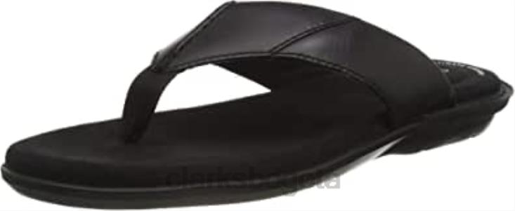 Clarks 0DX8L465 Chanclas Clarks Ellison Easy de hombre en negro hombres negro