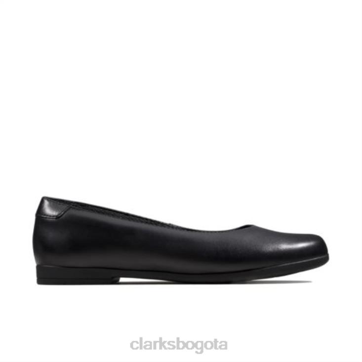 Clarks 0DX8L4659 clarks scala glide jnr g fit negros niños negro