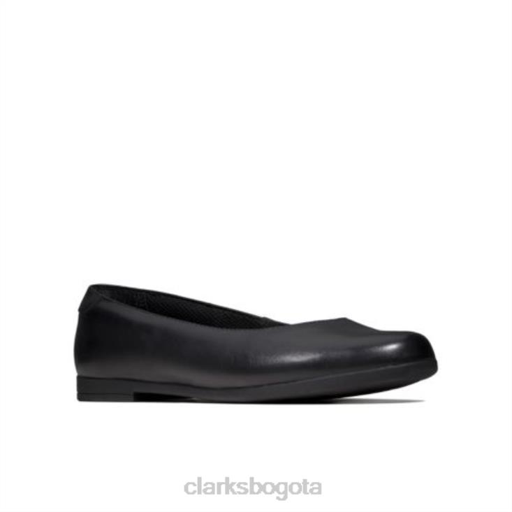 Clarks 0DX8L4659 clarks scala glide jnr g fit negros niños negro