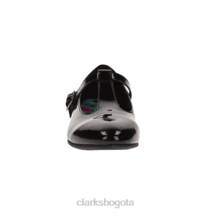 Clarks 0DX8L4663 selsey fudge snr g fit clarks charol negro niños charol negro