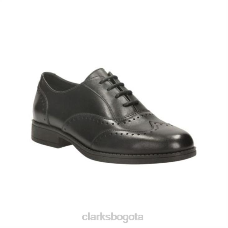 Clarks 0DX8L4673 clarks black sami fizz jnr e fit niños negro