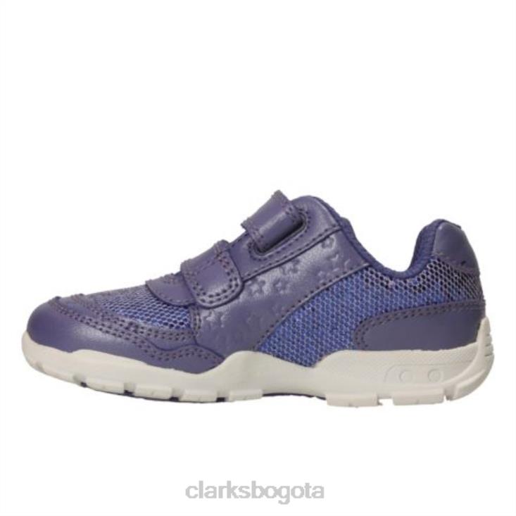 Clarks 0DX8L4677 brite play fst g fit clarks morado unisexo púrpura