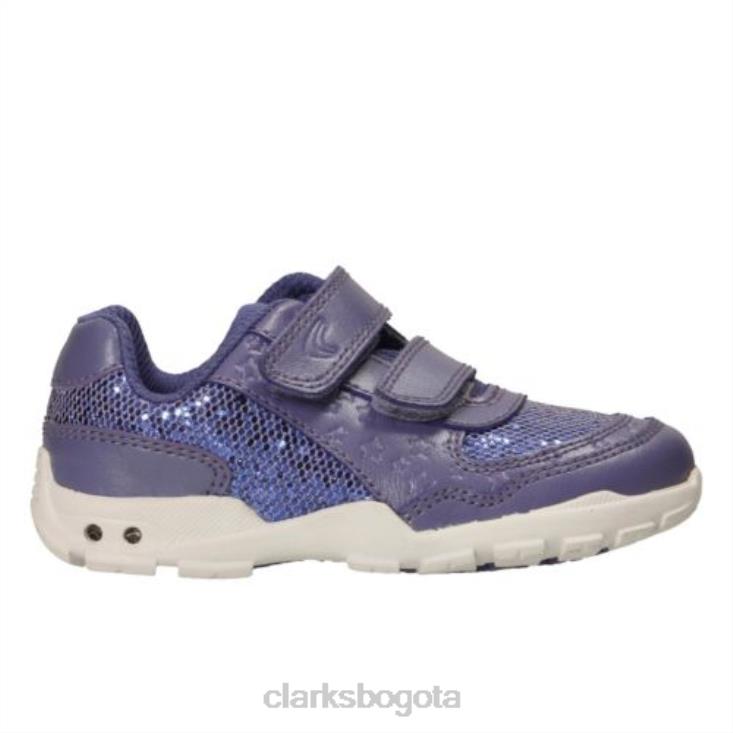 Clarks 0DX8L4679 brite play fst f fit clarks morado unisexo púrpura