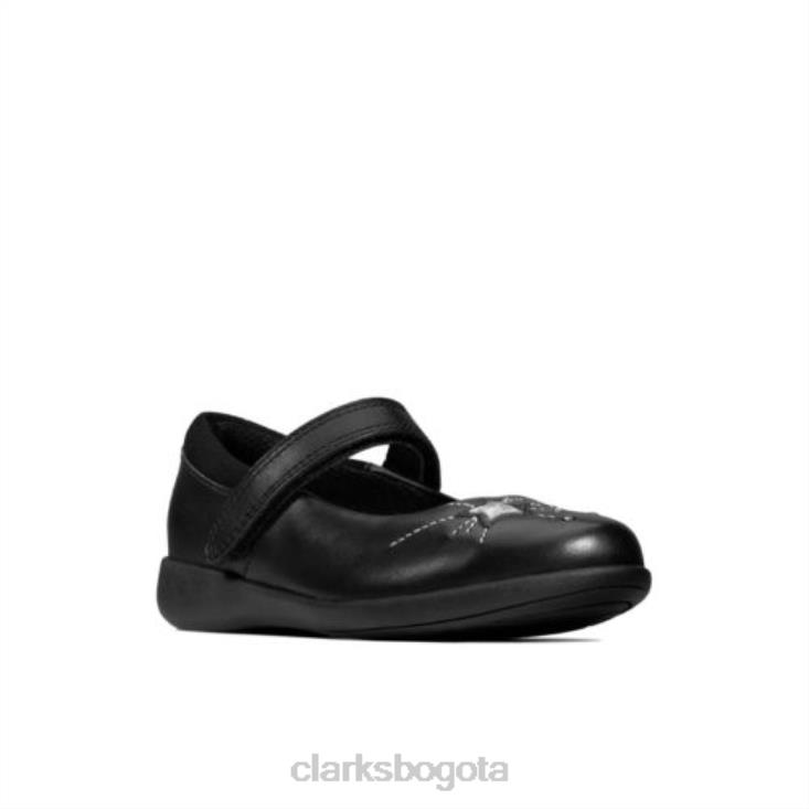 Clarks 0DX8L4682 clarks etch spark inf g fit cuero negro unisexo cuero negro