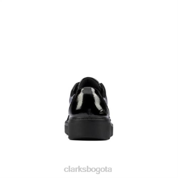 Clarks 0DX8L4686 plajump inf f fit charol negro clarks unisexo charol negro