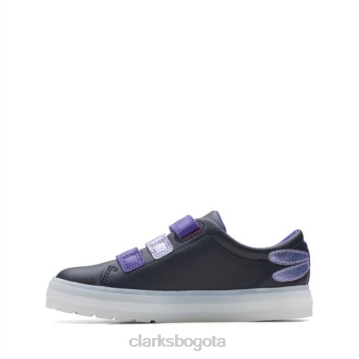 Clarks 0DX8L4689 Clarks azul combi flare fly inf f fit unisexo combinación azul