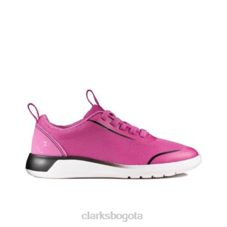 Clarks 0DX8L4698 clarks suburb spark jnr g fit rosa unisexo rosa
