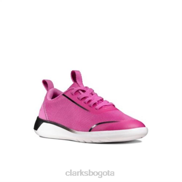 Clarks 0DX8L4698 clarks suburb spark jnr g fit rosa unisexo rosa