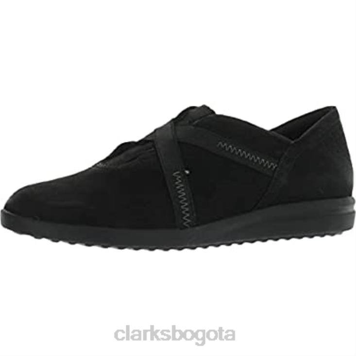 Clarks 0DX8L47 tamzen step mujer slip on clarks nubuck negro mujer nubuck negro