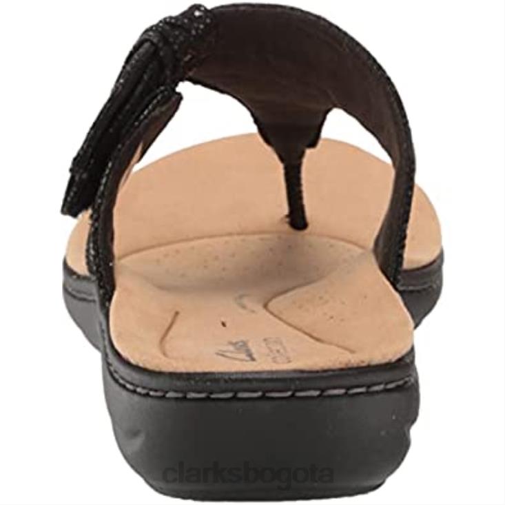Clarks 0DX8L470 sandalia plana laurieann rae mujer textil negro clarks mujer
