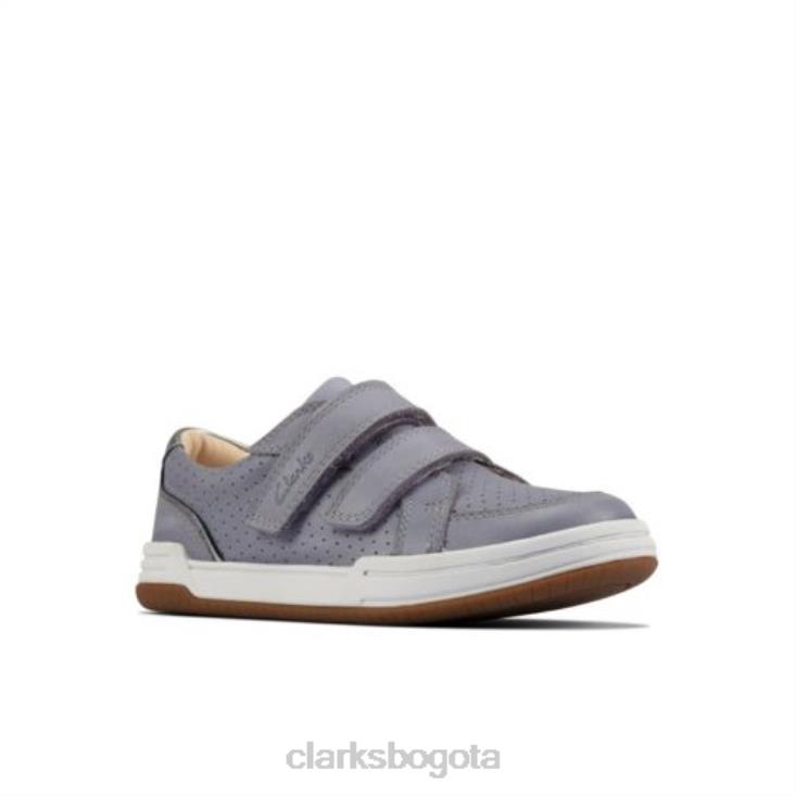 Clarks 0DX8L4700 clarks cuero azul claro fawn solo inf f fit unisexo cuero azul claro