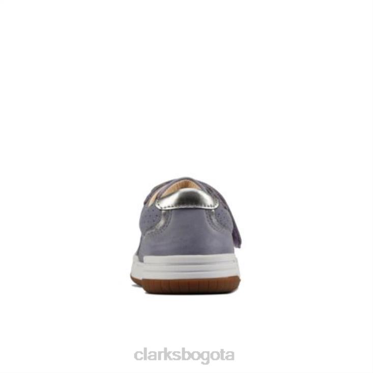 Clarks 0DX8L4700 clarks cuero azul claro fawn solo inf f fit unisexo cuero azul claro