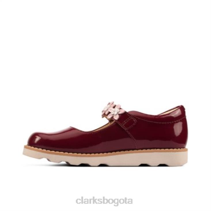 Clarks 0DX8L4701 corona pétalo inf f fit clarks cereza unisexo cereza