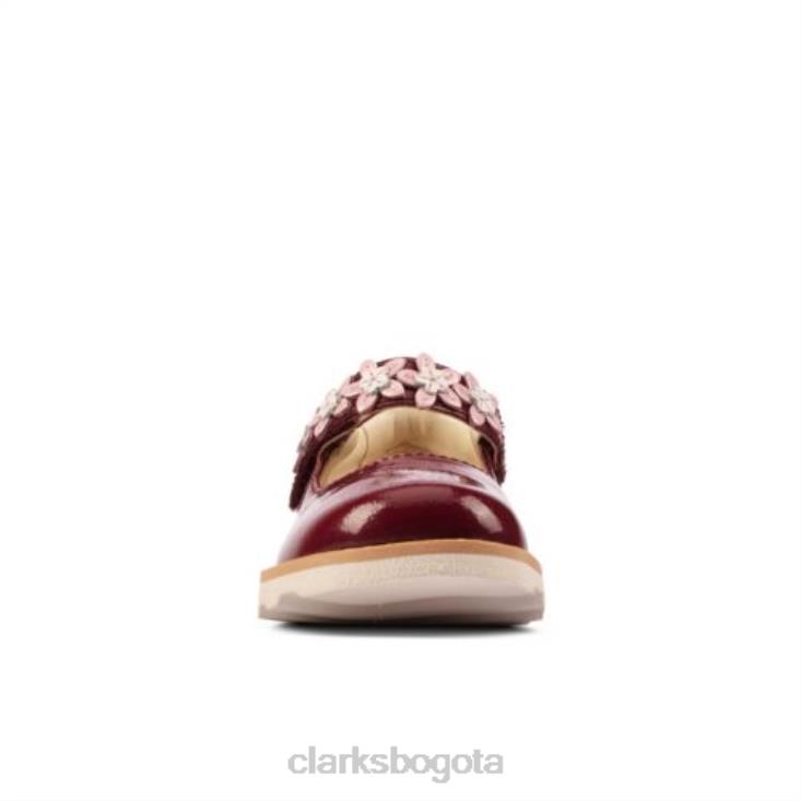Clarks 0DX8L4702 corona pétalo fst f fit cherry clarks unisexo cereza