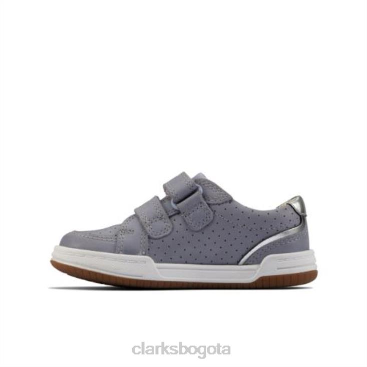 Clarks 0DX8L4704 clarks de cuero azul claro fawn solo fst f fit unisexo cuero azul claro
