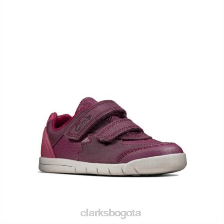 Clarks 0DX8L4706 clarks rex quest fst g fit berry combi unisexo combinación de bayas