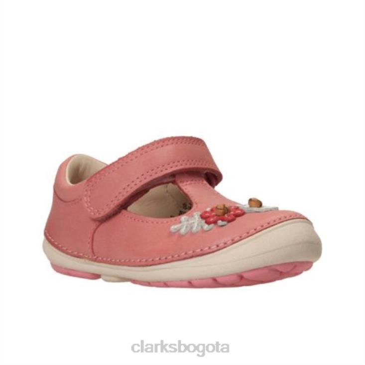 Clarks 0DX8L4707 Clarks rosa bebé suavemente florecer fst f fit unisexo Bebé rosa