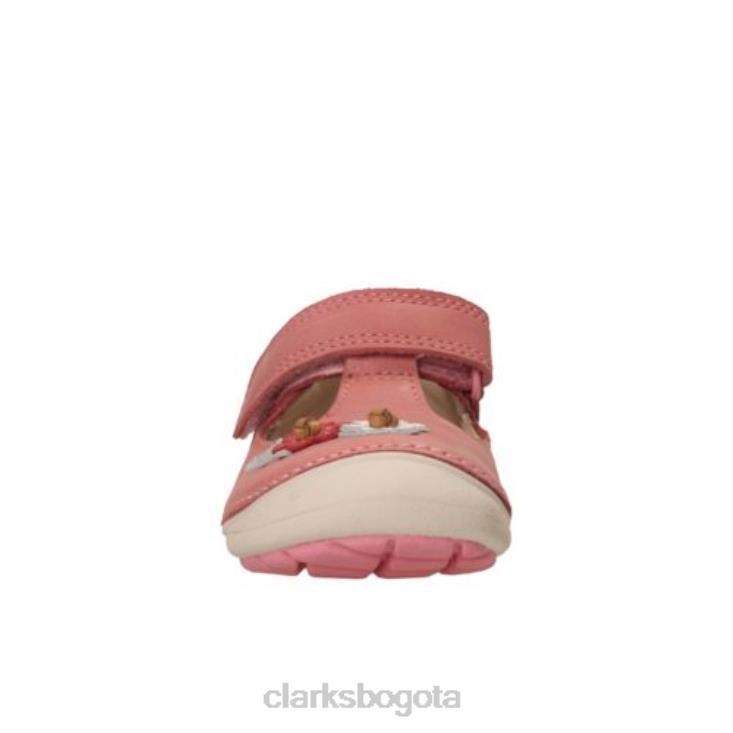 Clarks 0DX8L4707 Clarks rosa bebé suavemente florecer fst f fit unisexo Bebé rosa